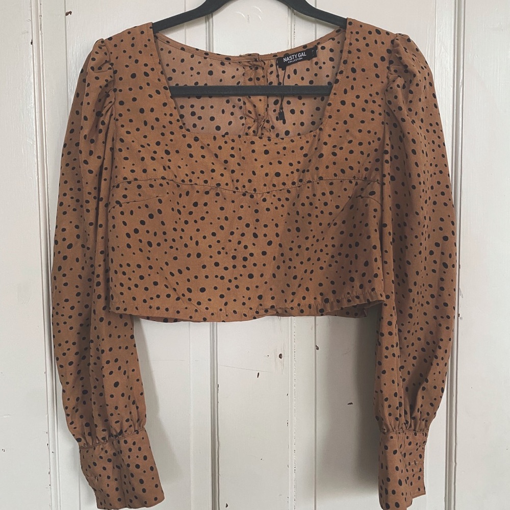 Cropped Patterned Top